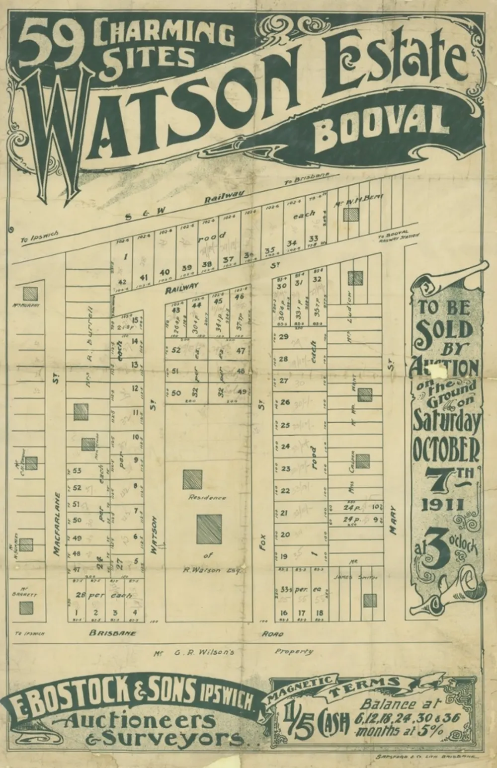 Watson Estate 1911