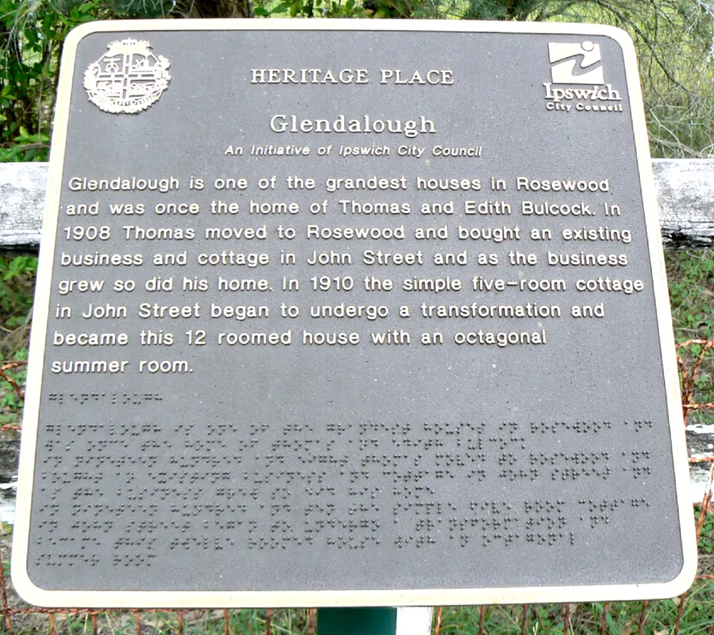 Glendalough Heritage Plaque