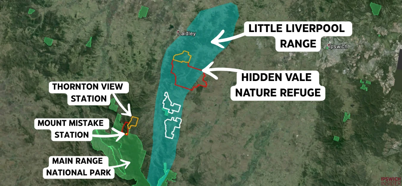HIDDEN VALE REFUGE LOCATION Liverpool Range
