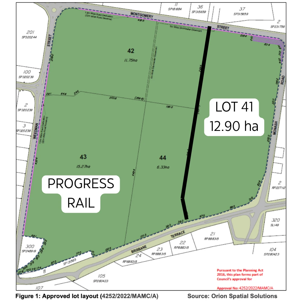 Officeworks Redbank Warehouse Lot Plan