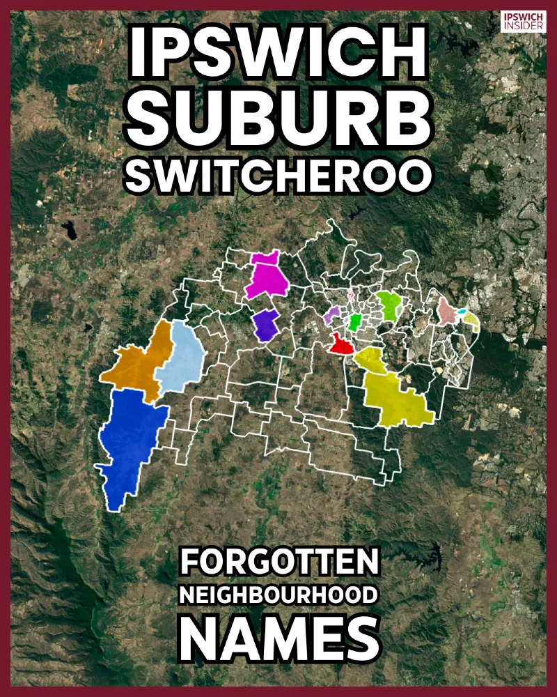 Ipswich Suburb Switcheroo front card — Forgotten Neighbourhood Names