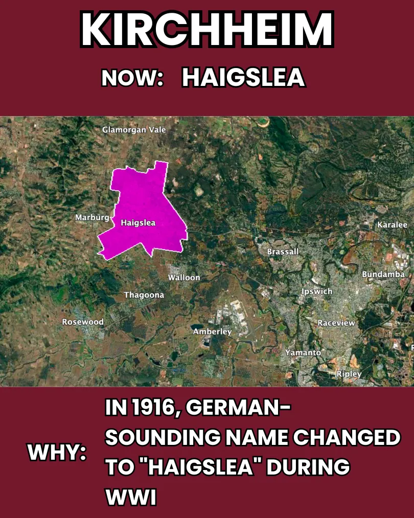 Kirchheim — renamed to Haigslea during WWI