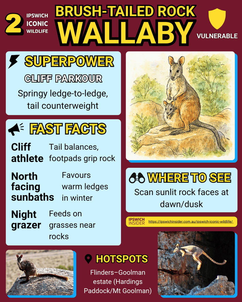 Brush-tailed Rock-wallaby – Ipswich Insider card