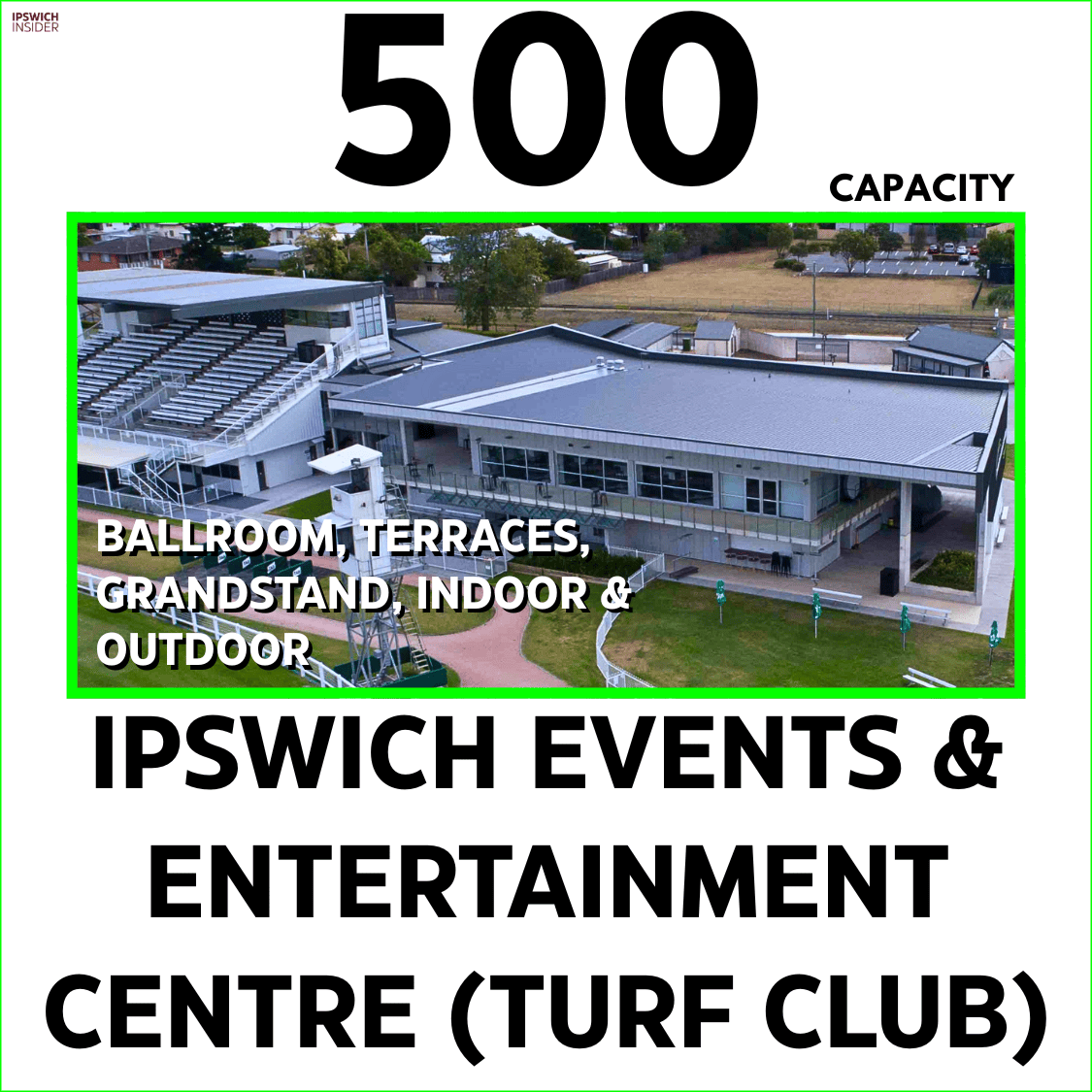 Ipswich Events and Entertainment Centre (Turf Club) booking capacityv2