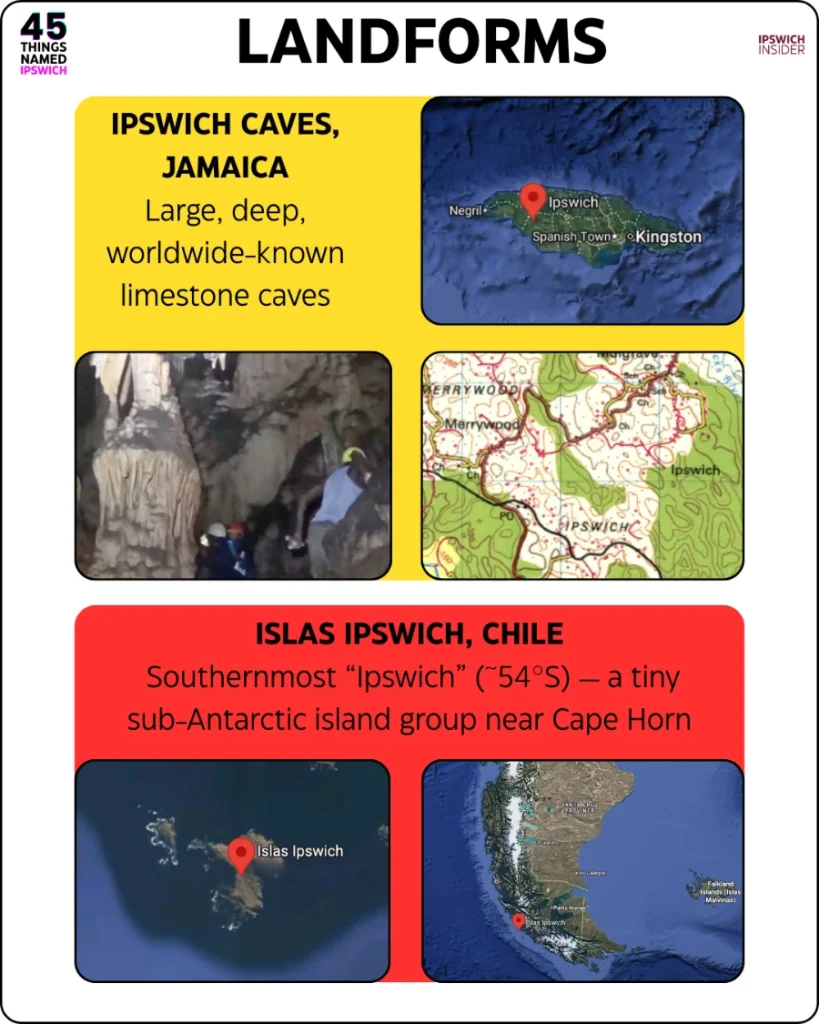 LANDFORMS NAMED IPSWICH