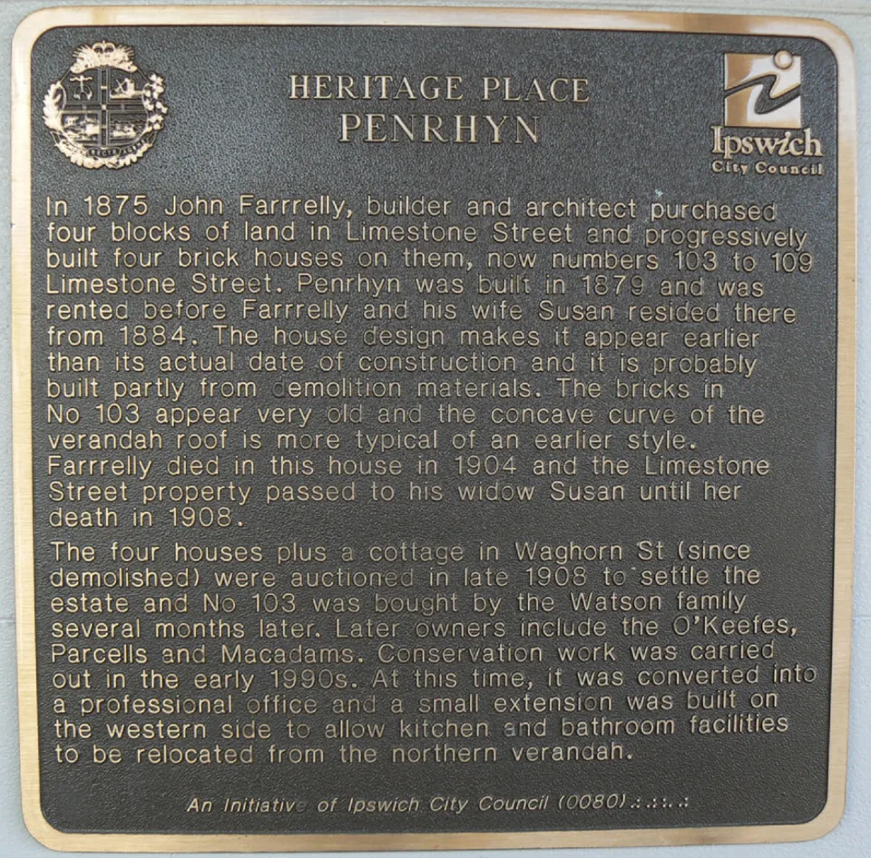 Penrhyn Historical Marker