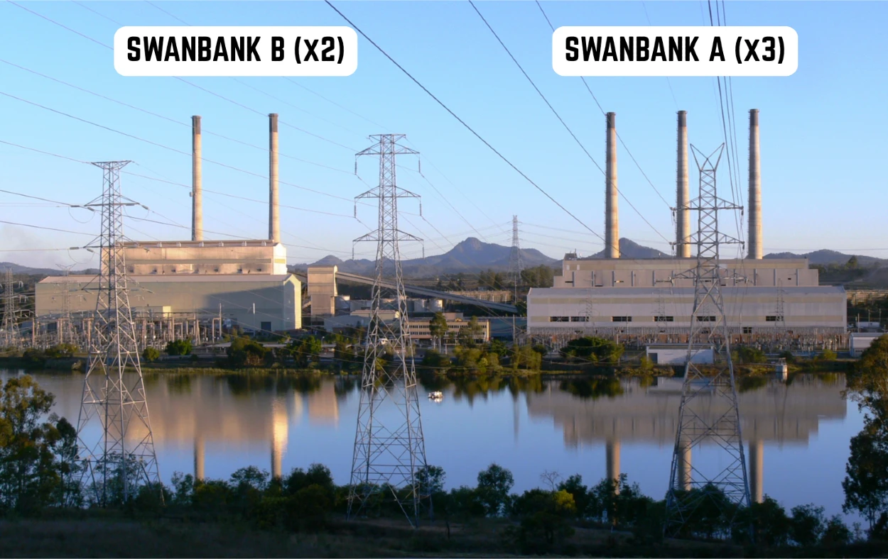 Swanbank A and B Chimneys