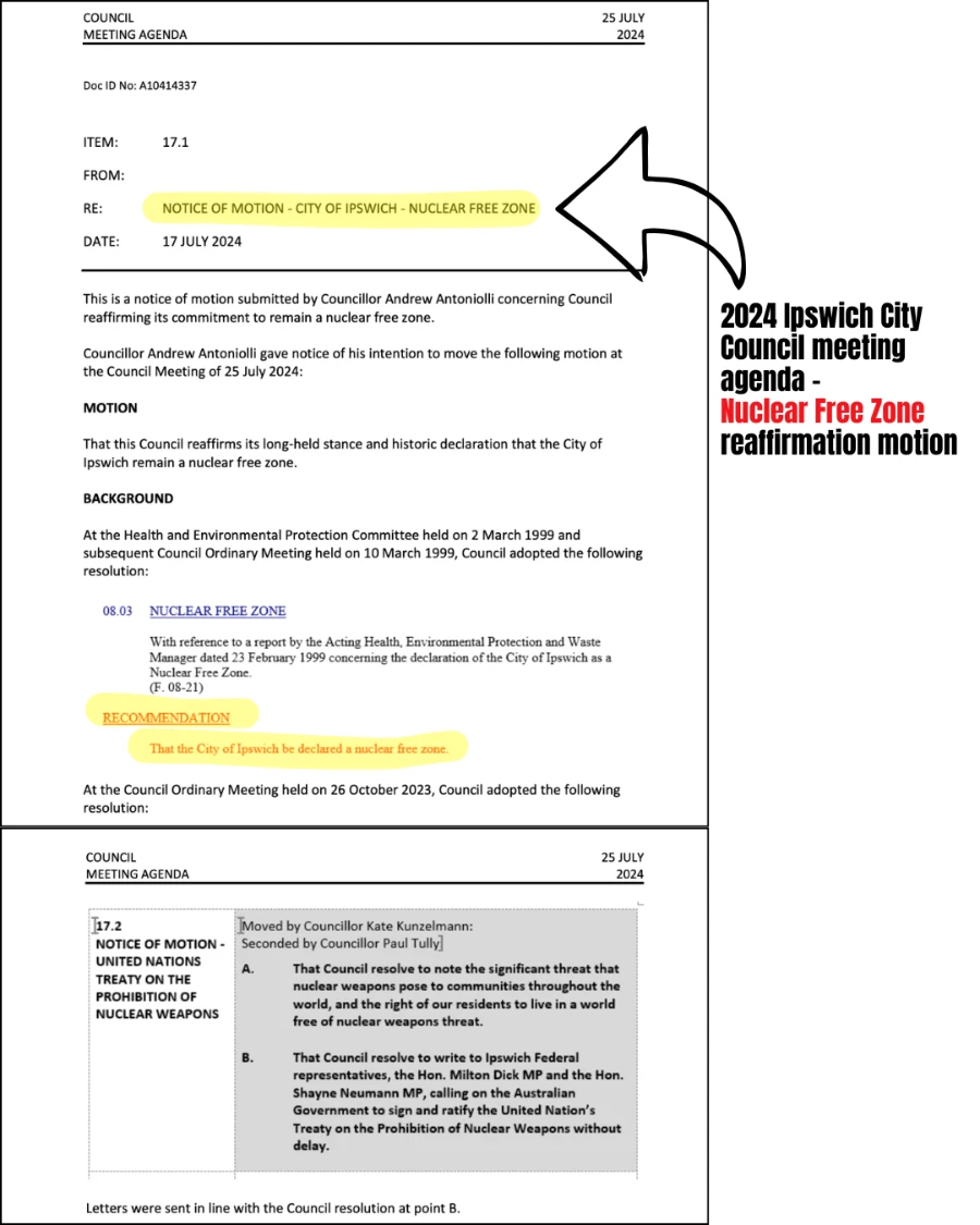 2024 Reaffirmation of Nuclear Free Zone