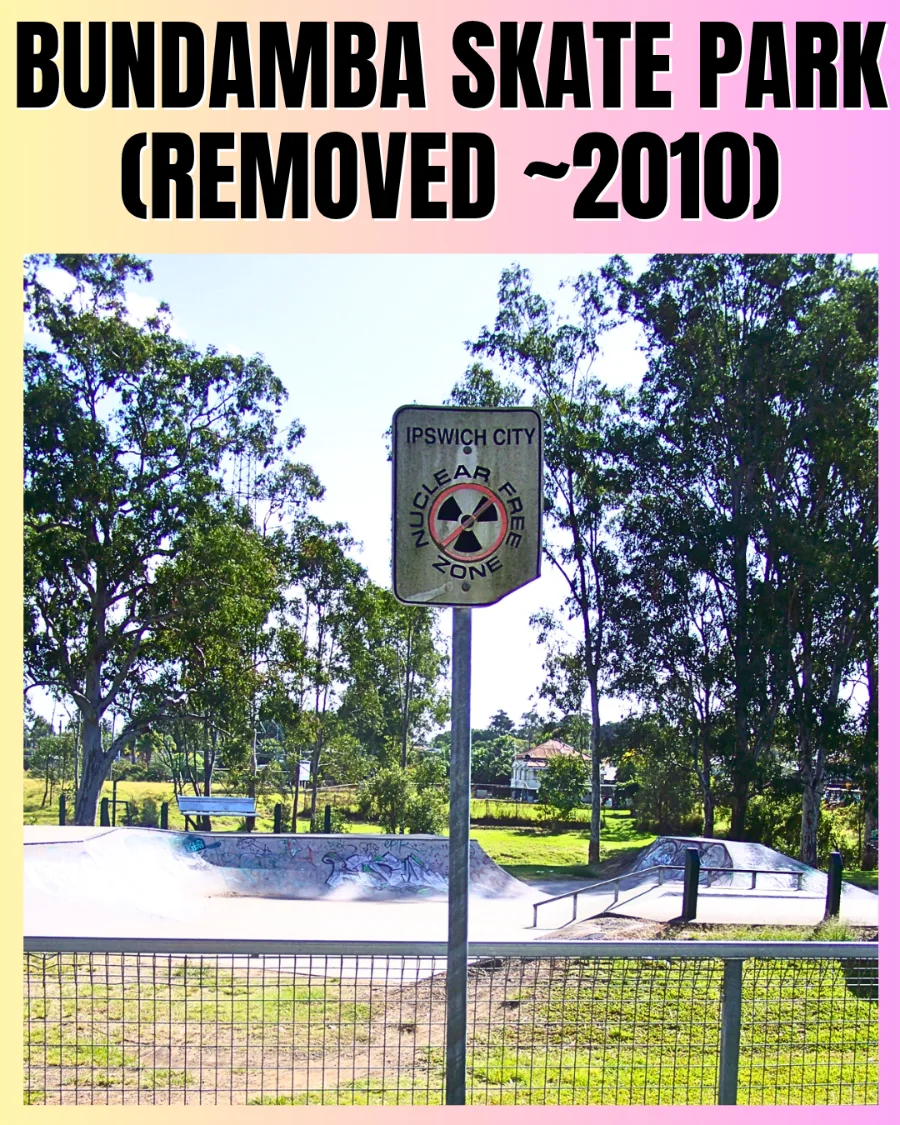 Bundamba Rotary Park Nuclear Free Sign - Removed 2009