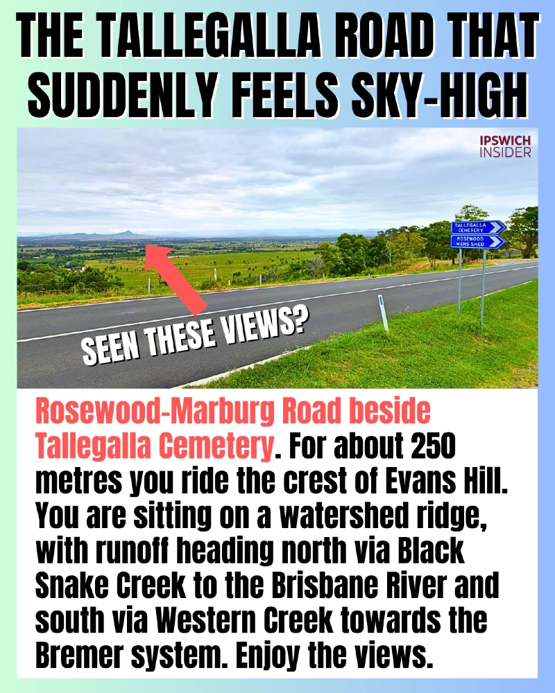 Card 10 - The Tallegalla Road That Feels Sky High