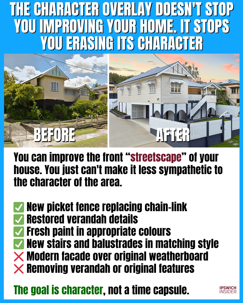 Definition and examples of what keeping the streetscape means for homeowners