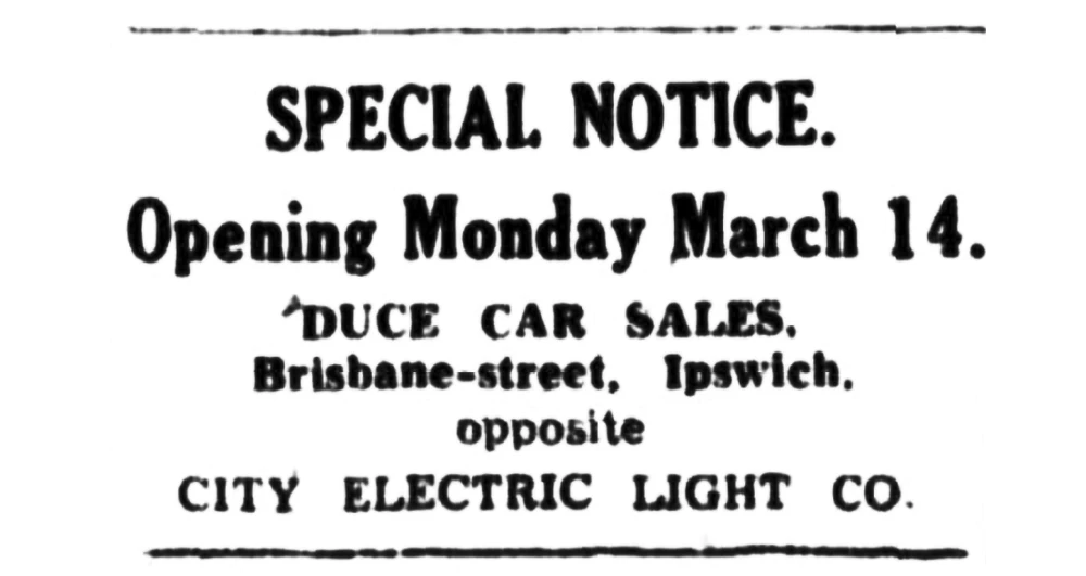 Duce Car Sale 15 Mar 1949 QT