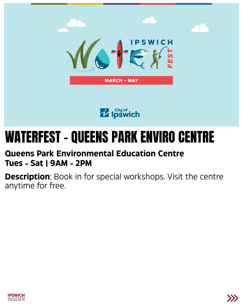 WaterFest at Queens Park Environmental Education Centre with free workshops and activities Tuesday to Saturday
