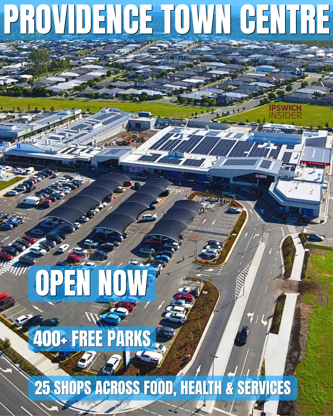 Providence Town Centre FRONT COVER Drone 1