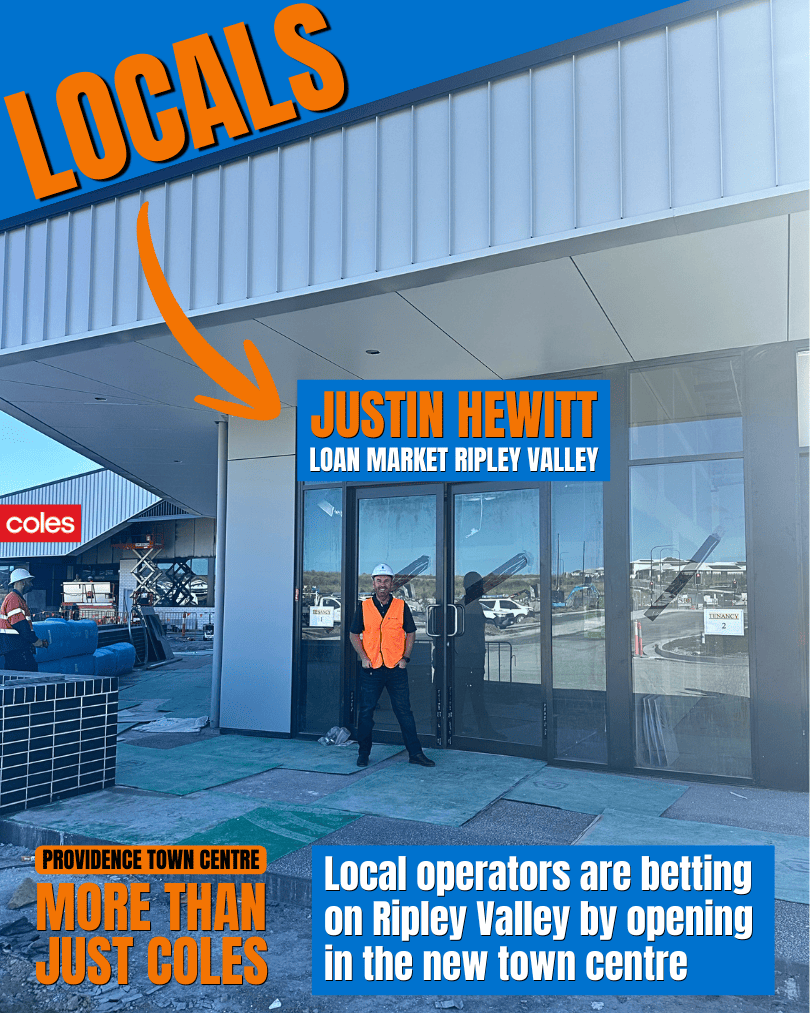 Justin Hewitt of Loan Market Ripley Valley at his new Providence Town Centre office