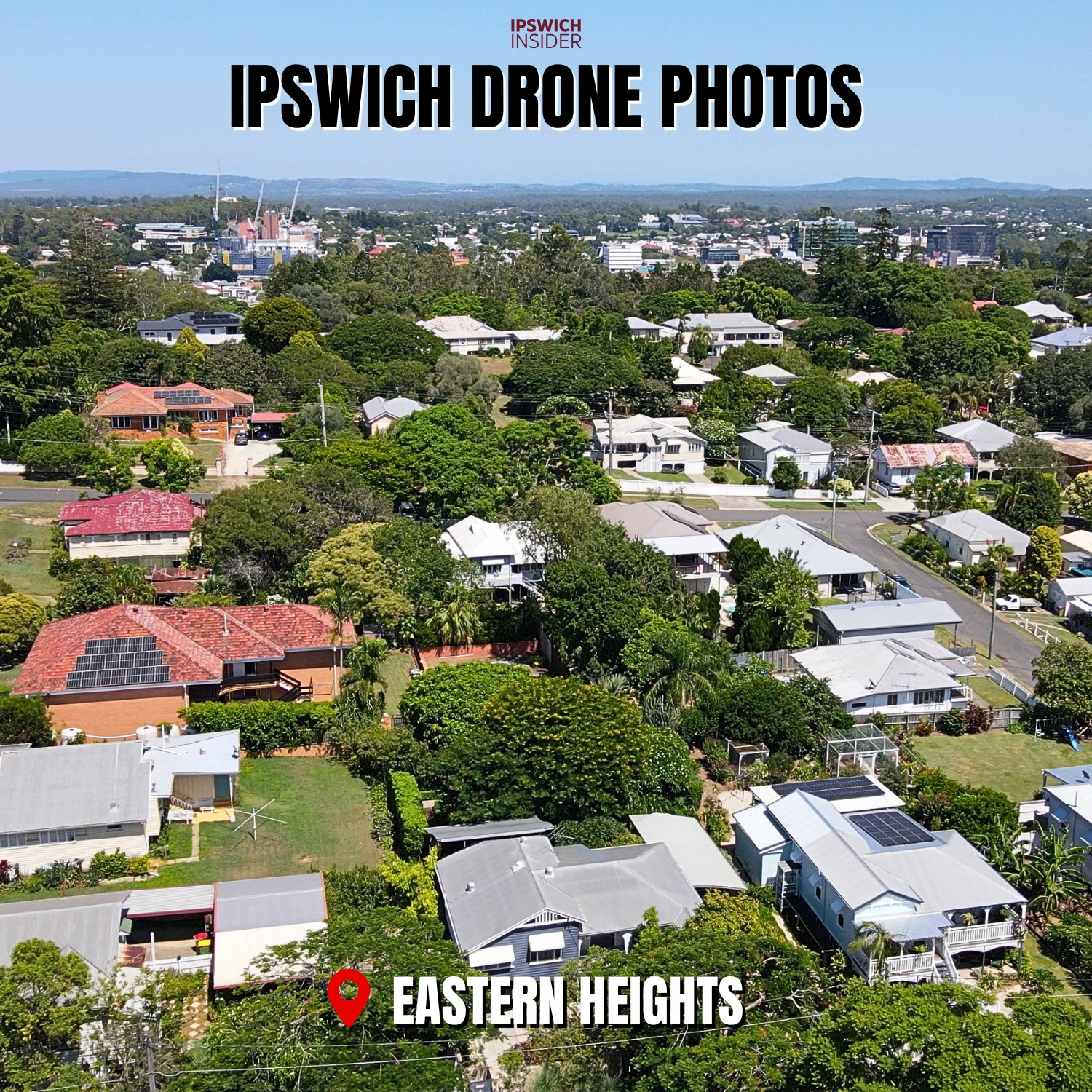Front cover for Ipswich Aerial Archives Edition 2 drone photos