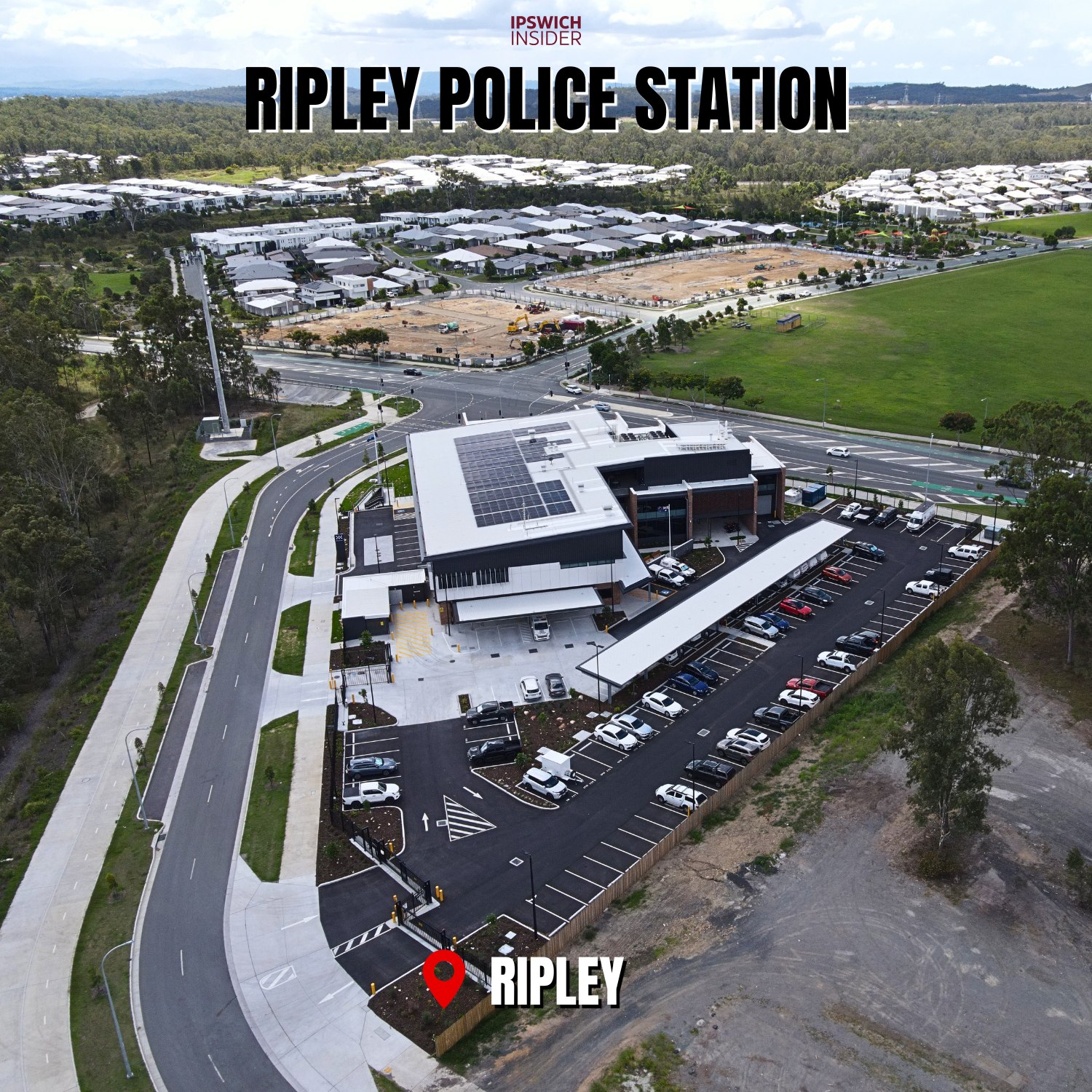 Drone photo of Ripley Police Station in Ripley