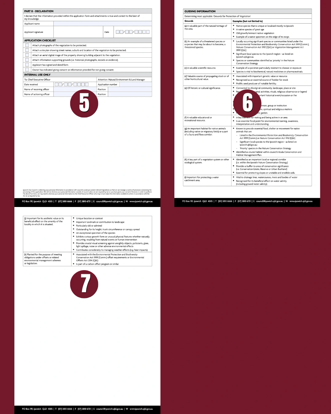 Ipswich VPO Nomination form pages 5-7